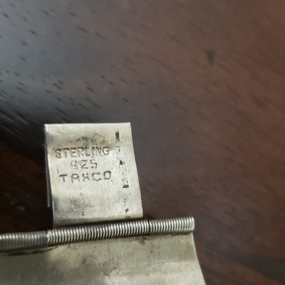 vintage Sterling Silver Stone Bracelet - Picture 9 of 16